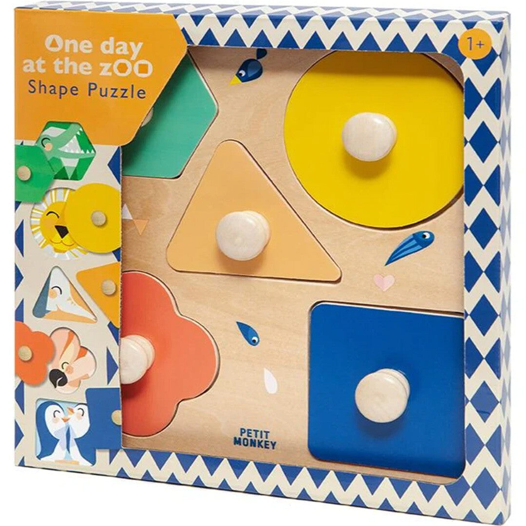 petit monkey vormenpuzzel one day at the zoo  | PMWT008 | 0