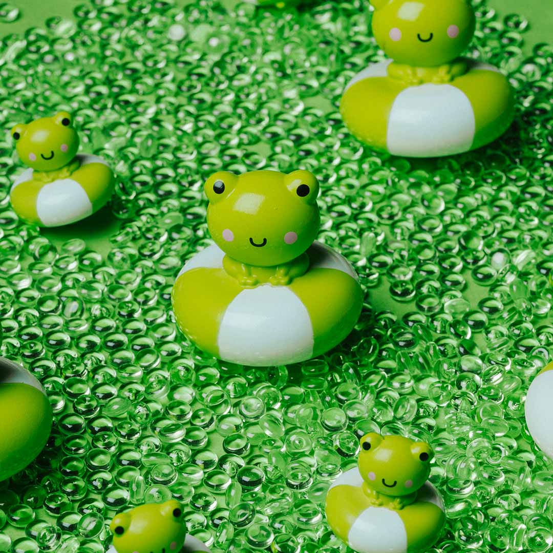petit boum sensorische bal happy bubbles - kikker | 55PBHBFROG | 3