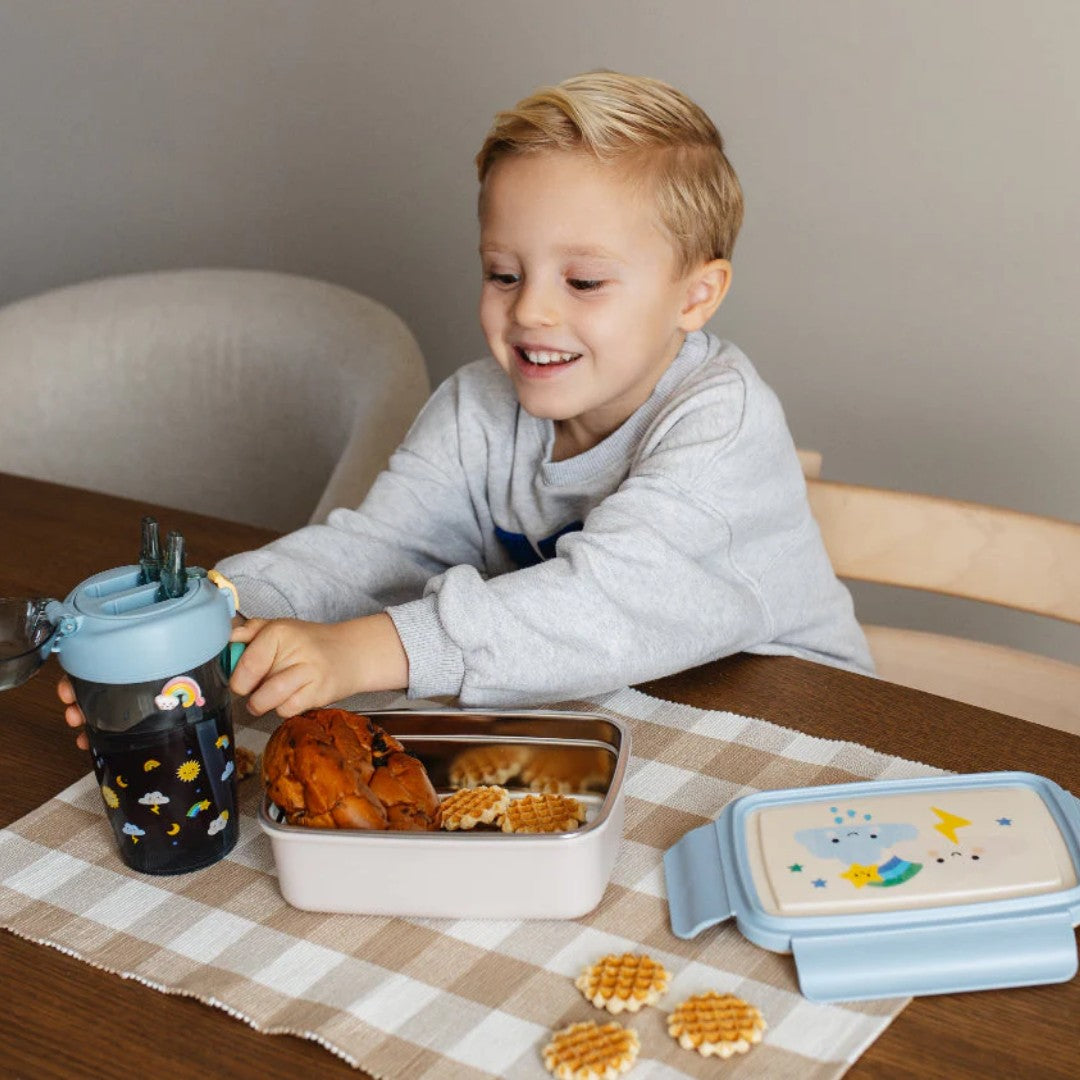 petit monkey bento broodtrommel sparkling - sky | LB70 | 1b