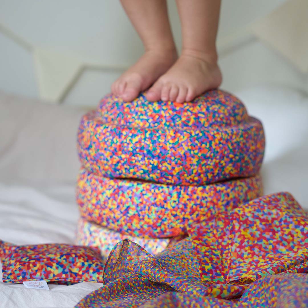 pit and play speeldoek - confetti - 48x48 cm | 6154117671609 | 0