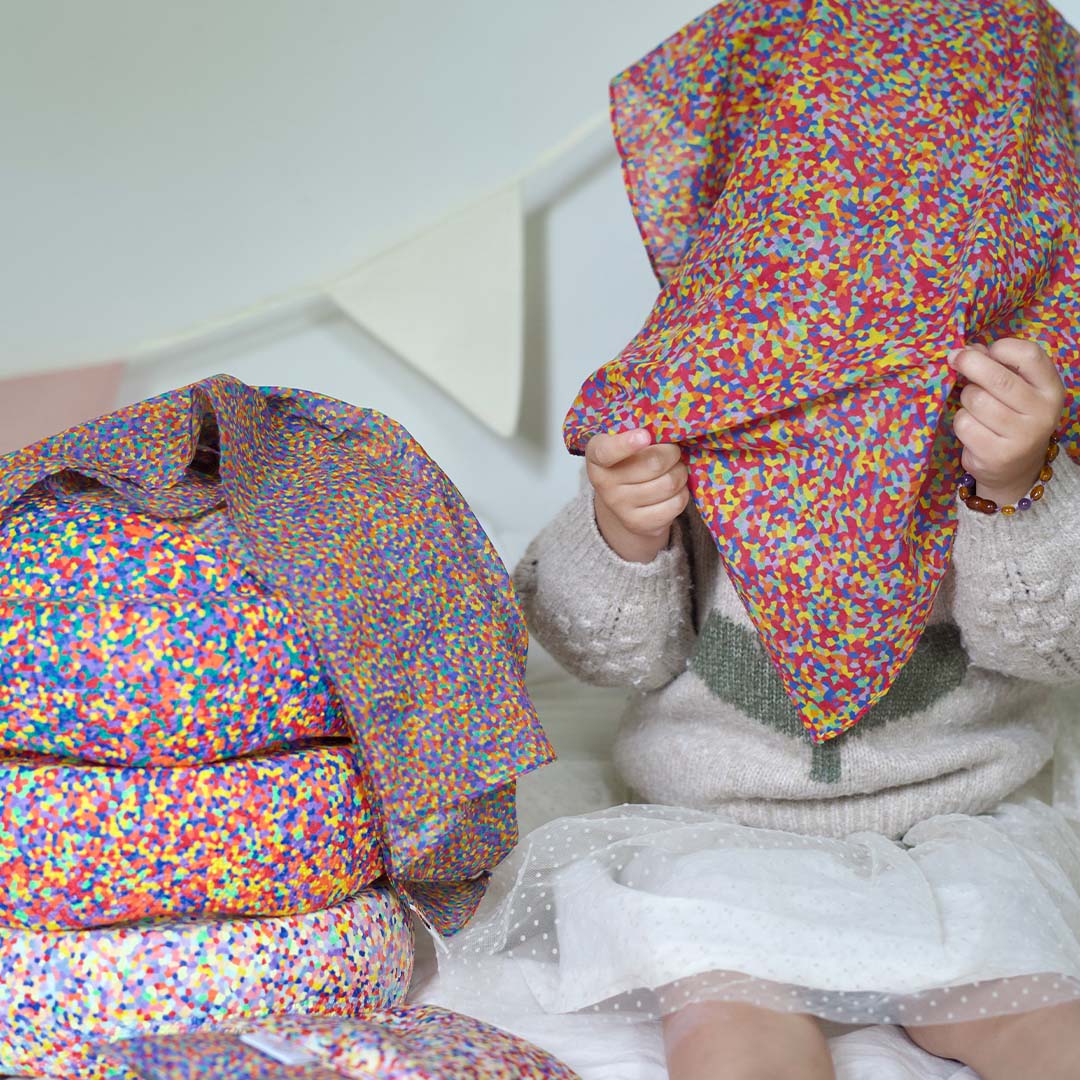 pit and play speeldoek - confetti - 48x48 cm | 6154117671609 | 4