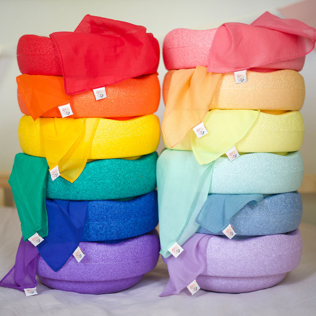 pit and play speeldoek pastel - mint - 75x75 cm | 6154123843885 | 6