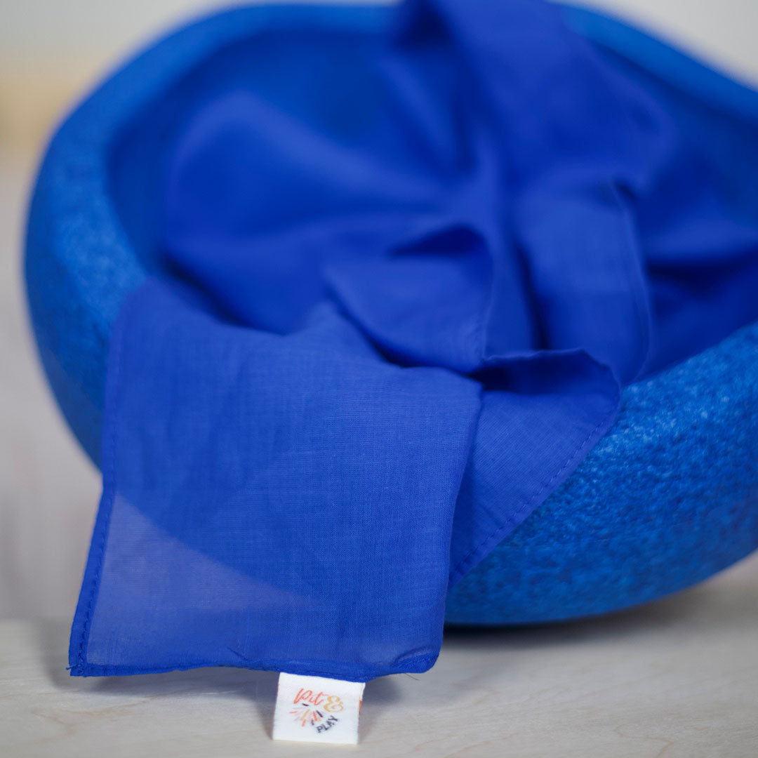 pit and play speeldoek regenboog - blauw - 75x75 cm | 6154119671614 | 0
