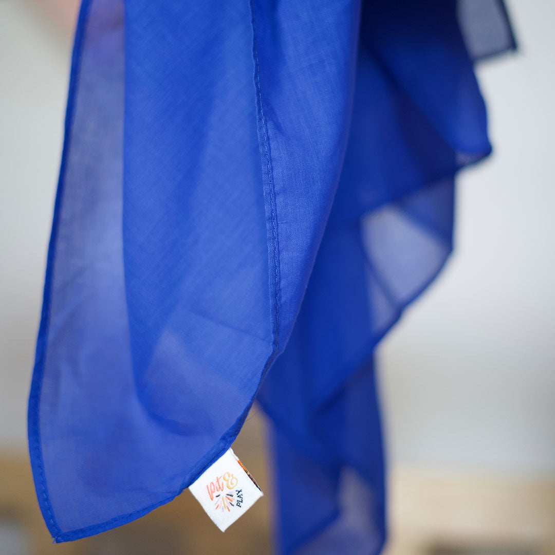 pit and play speeldoek regenboog - blauw - 75x75 cm | 6154119671614 | 1