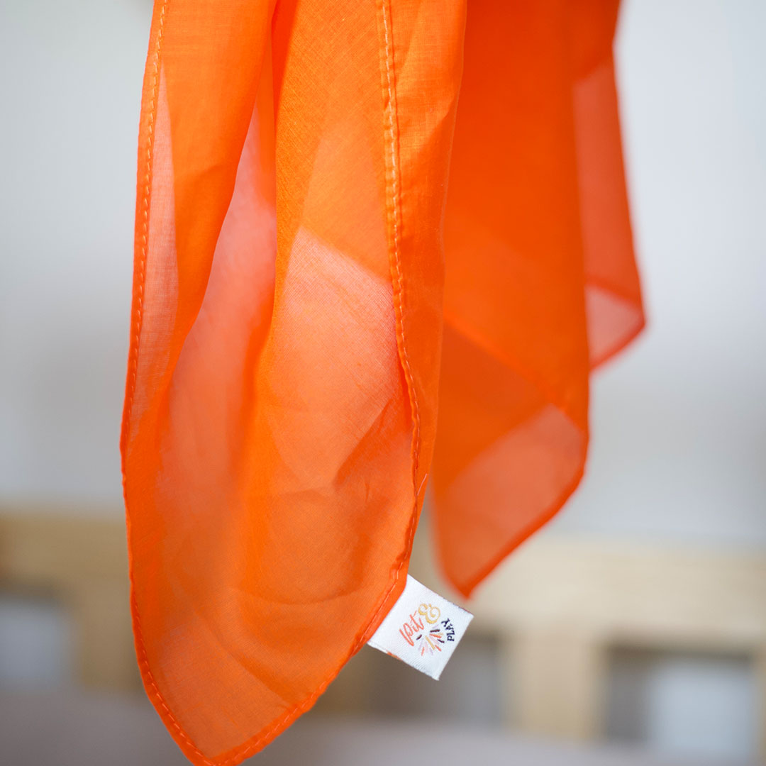 pit and play speeldoek regenboog - oranje - 75x75 cm | 6154121166153 | 1