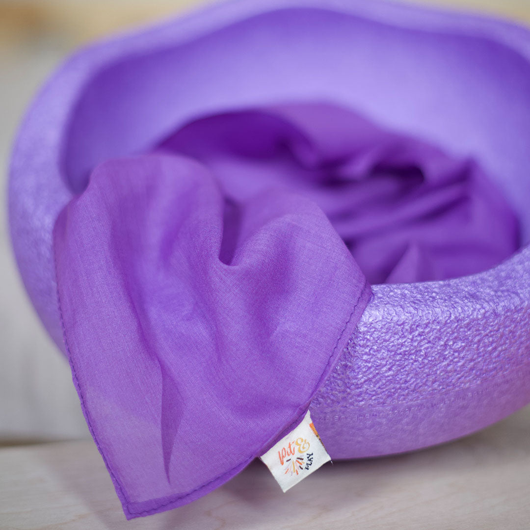 pit and play speeldoek regenboog - paars - 48x48 cm | 6154111039078 | 0
