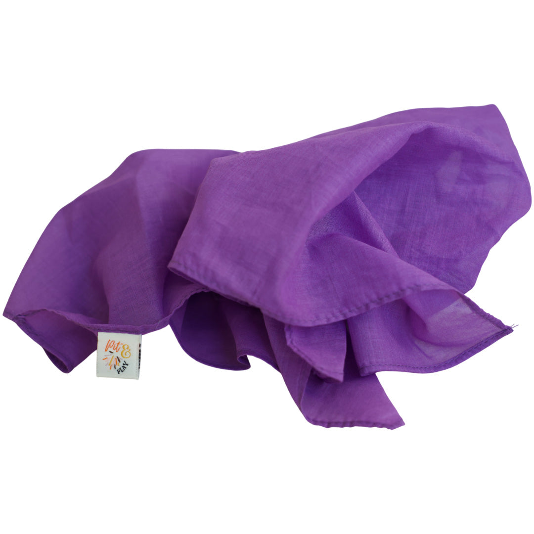 pit and play speeldoek regenboog - paars - 48x48 cm | 6154111039078 | 07
