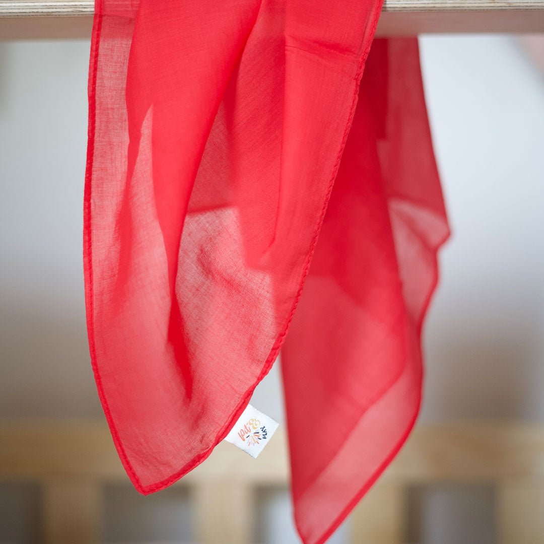 pit and play speeldoek regenboog - rood. - 48x48 cm | 6154111261295 | 1