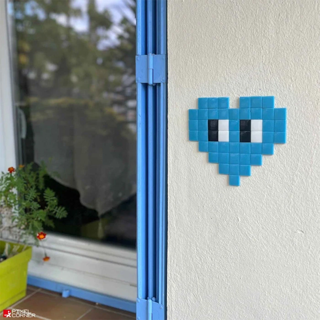 pixel corner mozaïek knutselset - hart - blauw | PAK160B_M | 2