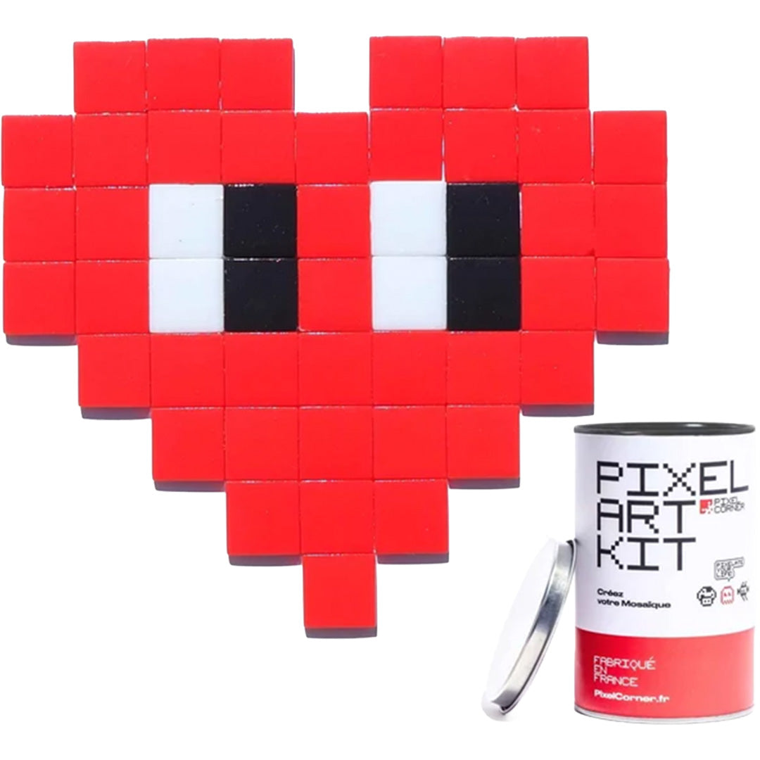 pixel corner mozaïek knutselset - hart - rood | PAK160A_M | 
