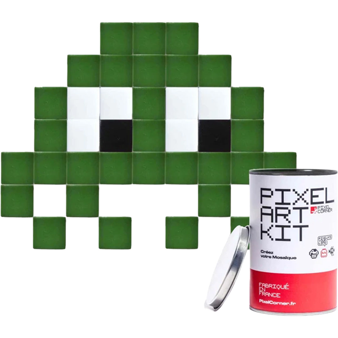 pixel corner mozaïek knutselset - little alien - groen