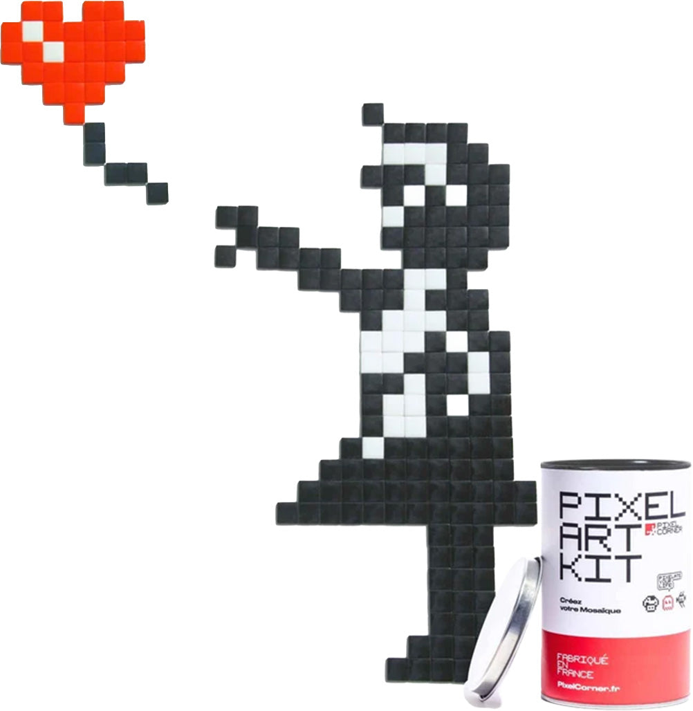 pixel corner mozaïek knutselset - meisje met ballon | KB2572LOT-PAK123_S | 