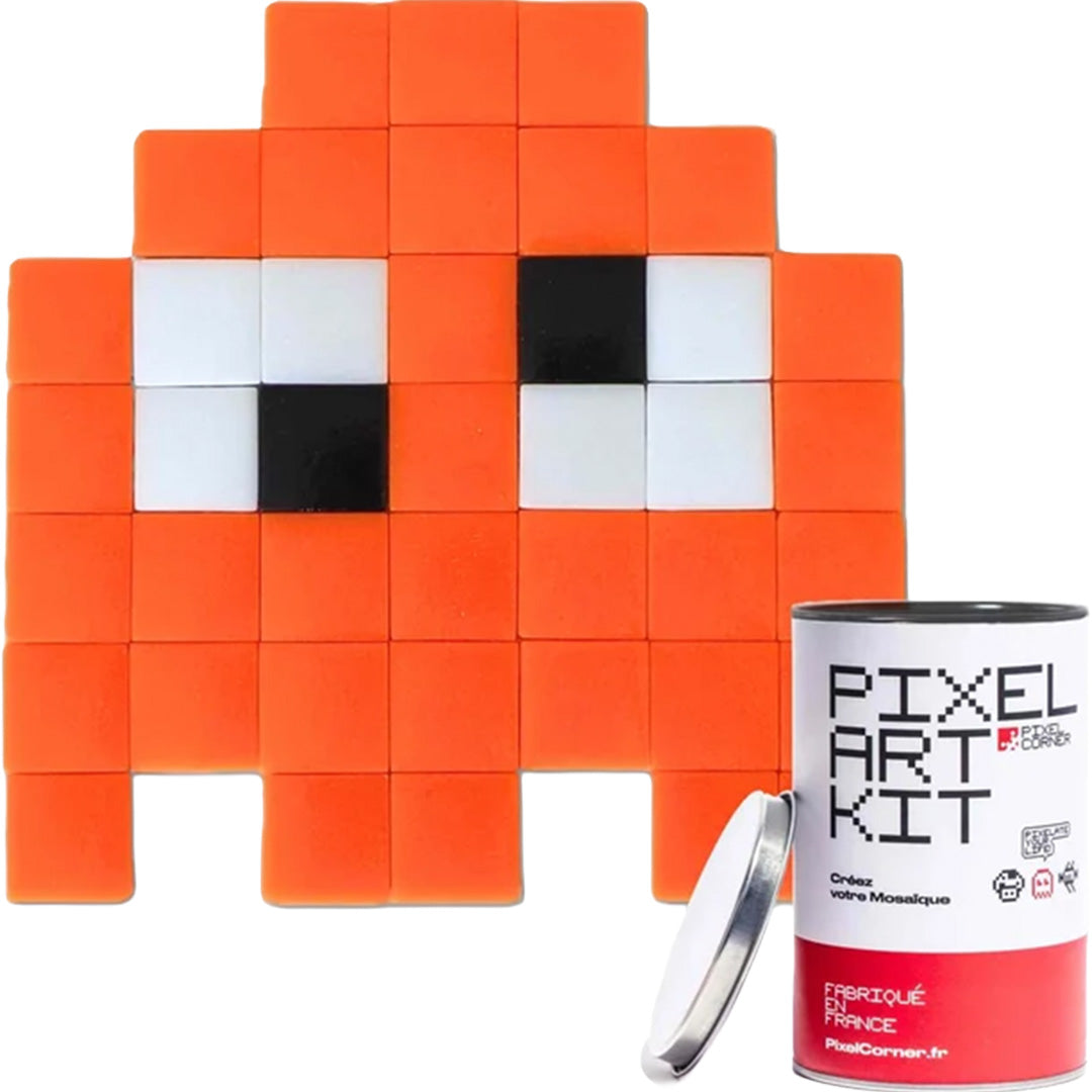 pixel corner mozaïek knutselset - the gloomie - oranje