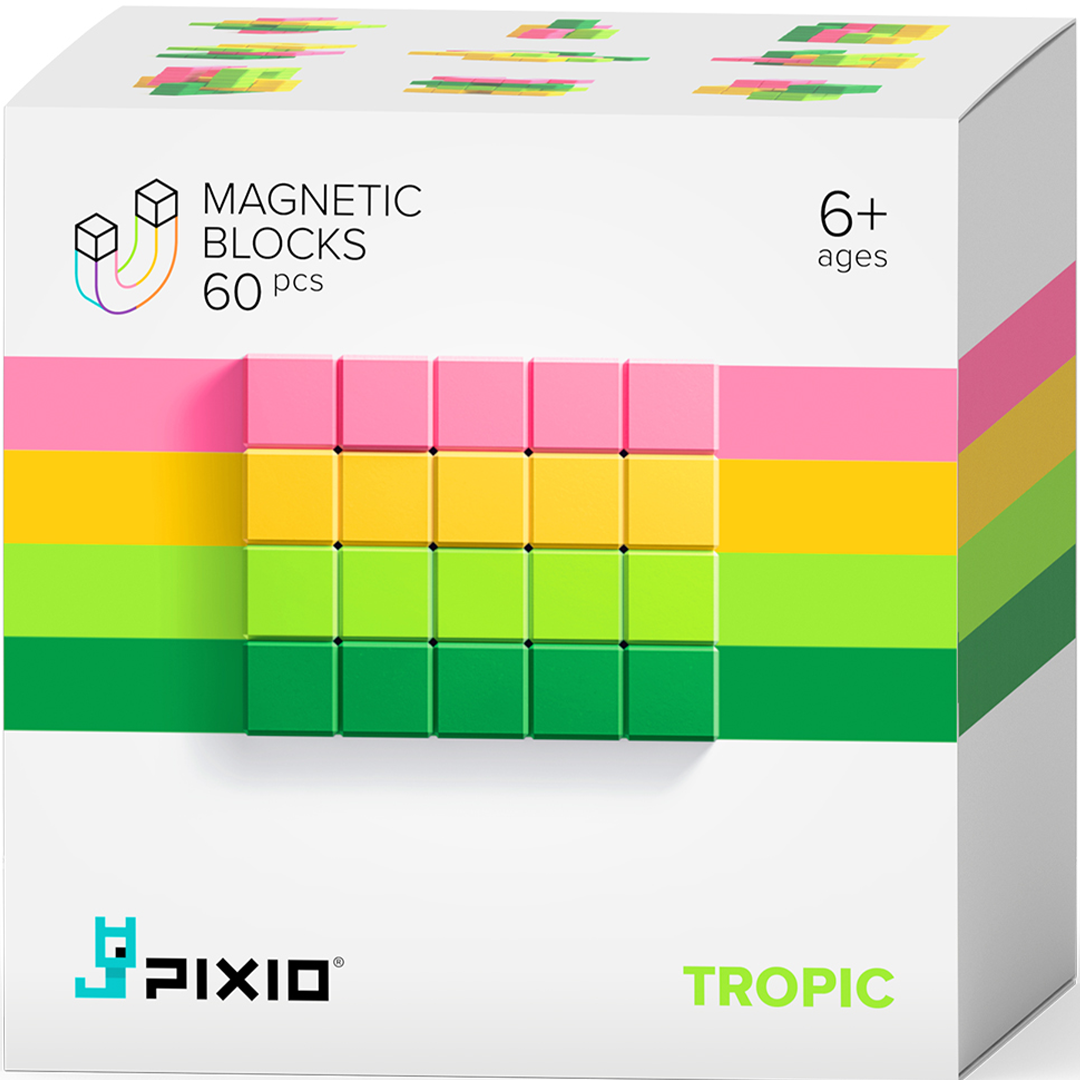 pixio magnetische blokjes abstract tropic - 60st | 20206 | 0
