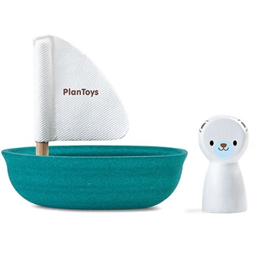 plan toys badspeelgoed zeilbootje en ijsbeertje | 5712 | 7