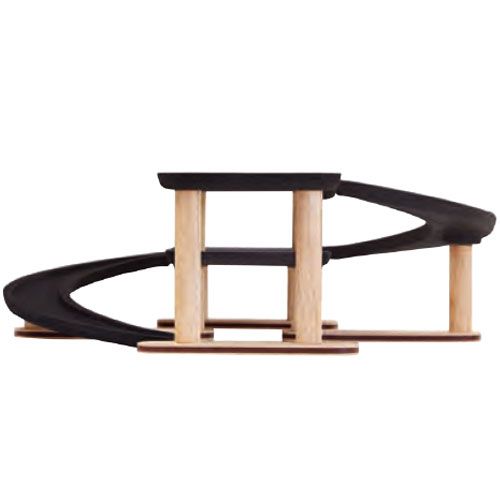 plan toys parkeergarage zwart-naturel | 4006270 | 2