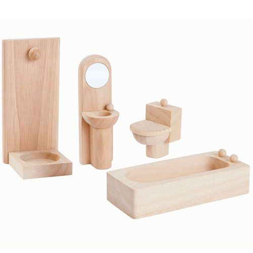 plan toys poppenhuis badkamer - klassiek | 4009014 | 0