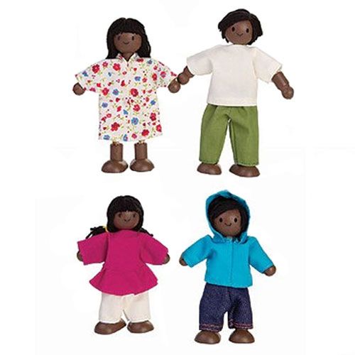 plan toys poppenhuis familie - ethnic - 13 cm | 7416 | 0