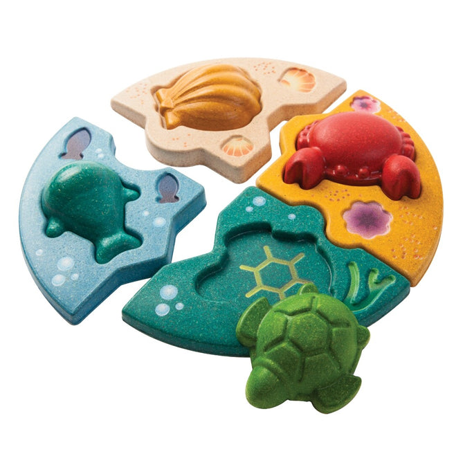 plan toys puzzel zeeleven - 8st | 5688 | 0
