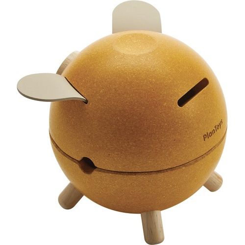 plan toys spaarpot varken geel | 8710 | 1