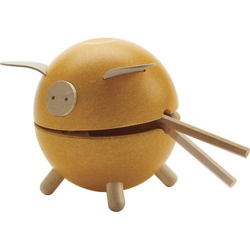 plan toys spaarpot varken geel | 8710 | 2