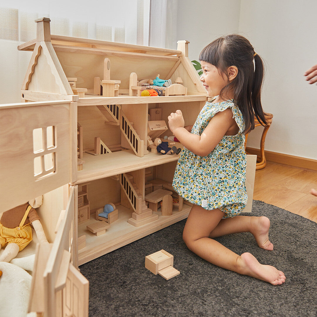 plan toys victoriaans poppenhuis | 7124 | 1