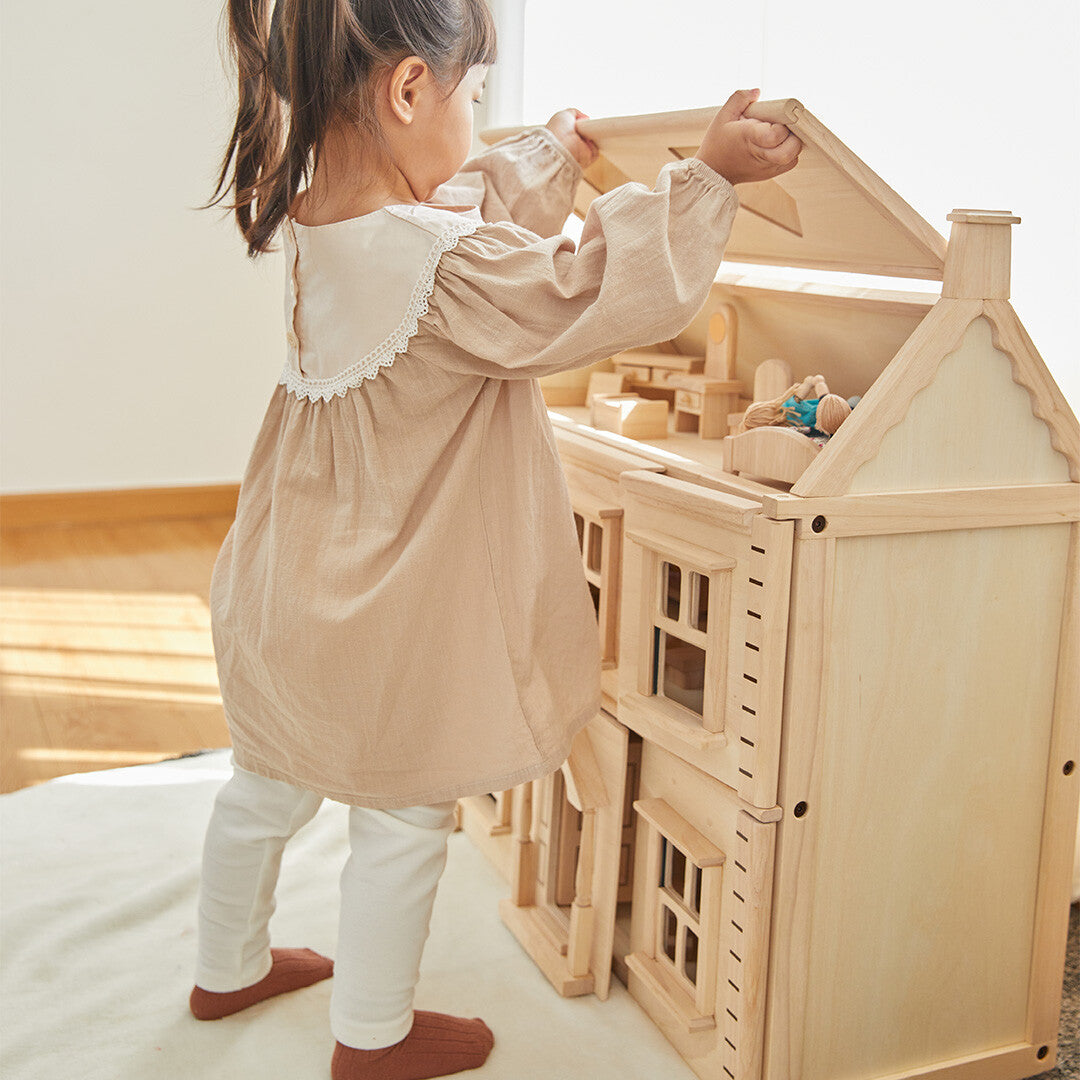 plan toys victoriaans poppenhuis | 7124 | 5