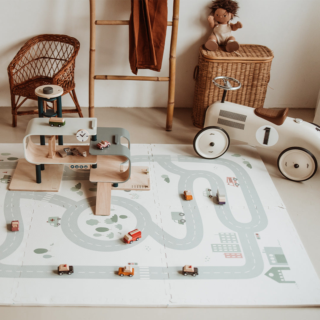 play&go 2-in-1 foam speelmat eevaa - road - 180x120 cm | 4895250600980 | 2