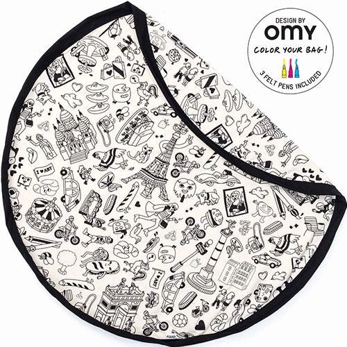play&go speelkleed en opbergzak color your bag - paris | 4897095300384 | 0