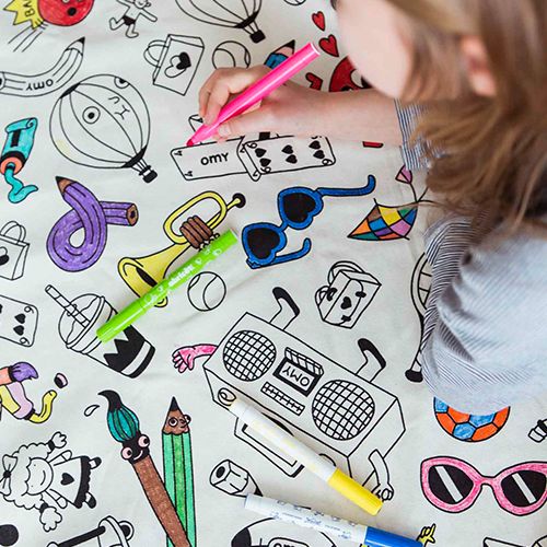 play&go speelkleed en opbergzak color your bag - paris | 4897095300384 | 8