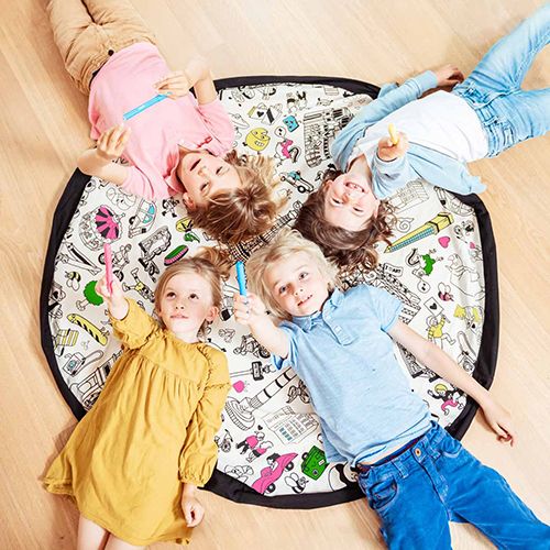 play&go speelkleed en opbergzak color your bag - paris | 4897095300384 | 9