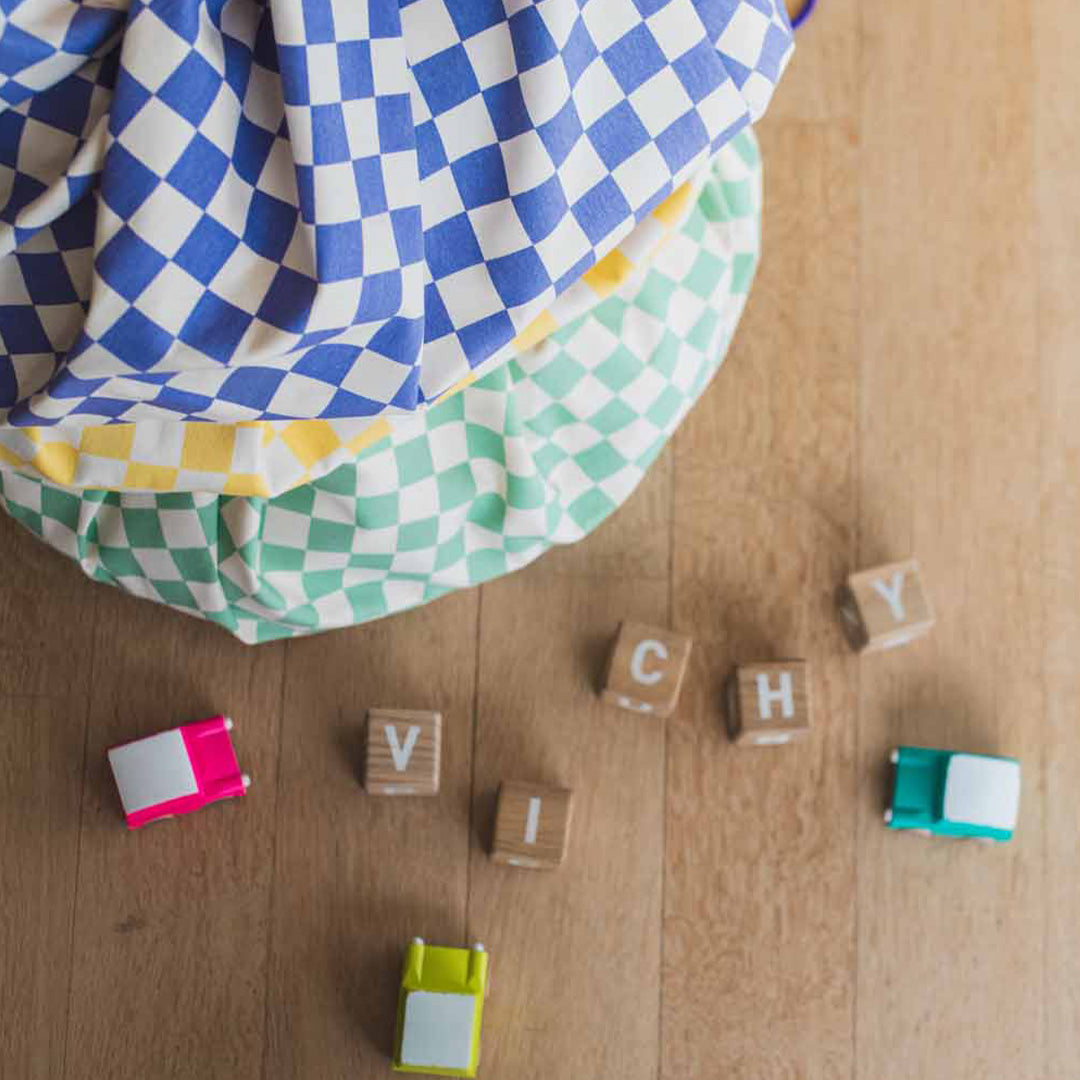 play&go speelkleed en opbergzak - vichy purple | 4895250600850 | 6