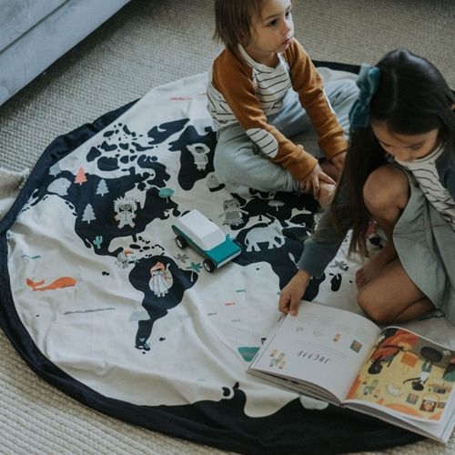 play&go speelkleed en opbergzak wereldkaart | 4897095300216 | 4