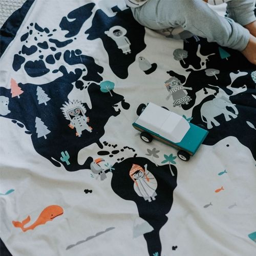 play&go speelkleed en opbergzak wereldkaart | 4897095300216 | 6