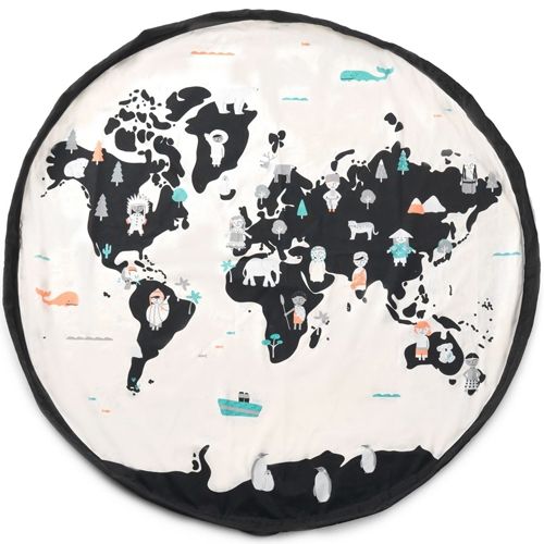 play&go speelkleed en opbergzak wereldkaart | 4897095300216 | 9