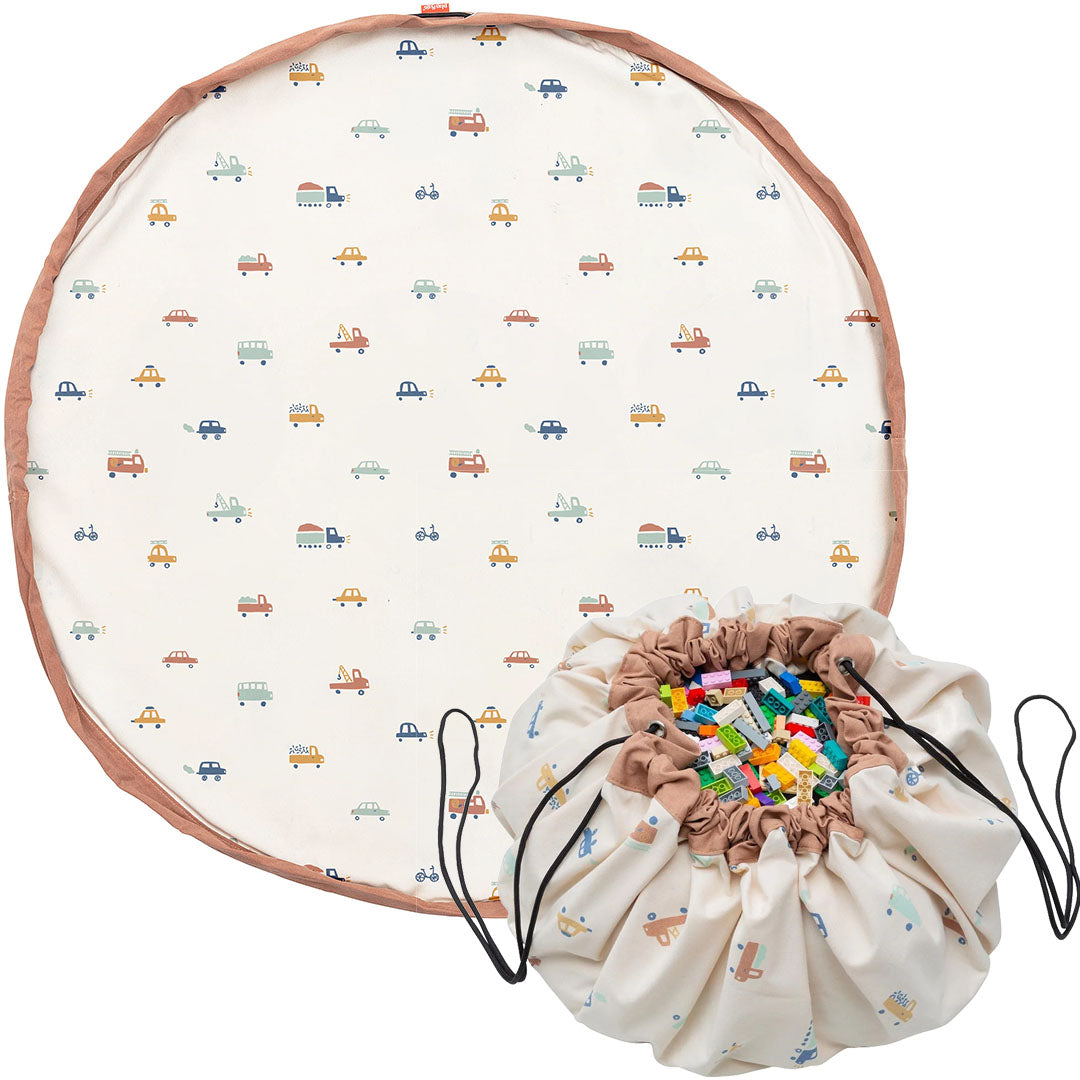 play&go speelkleed en opbergzak noomad - big cars