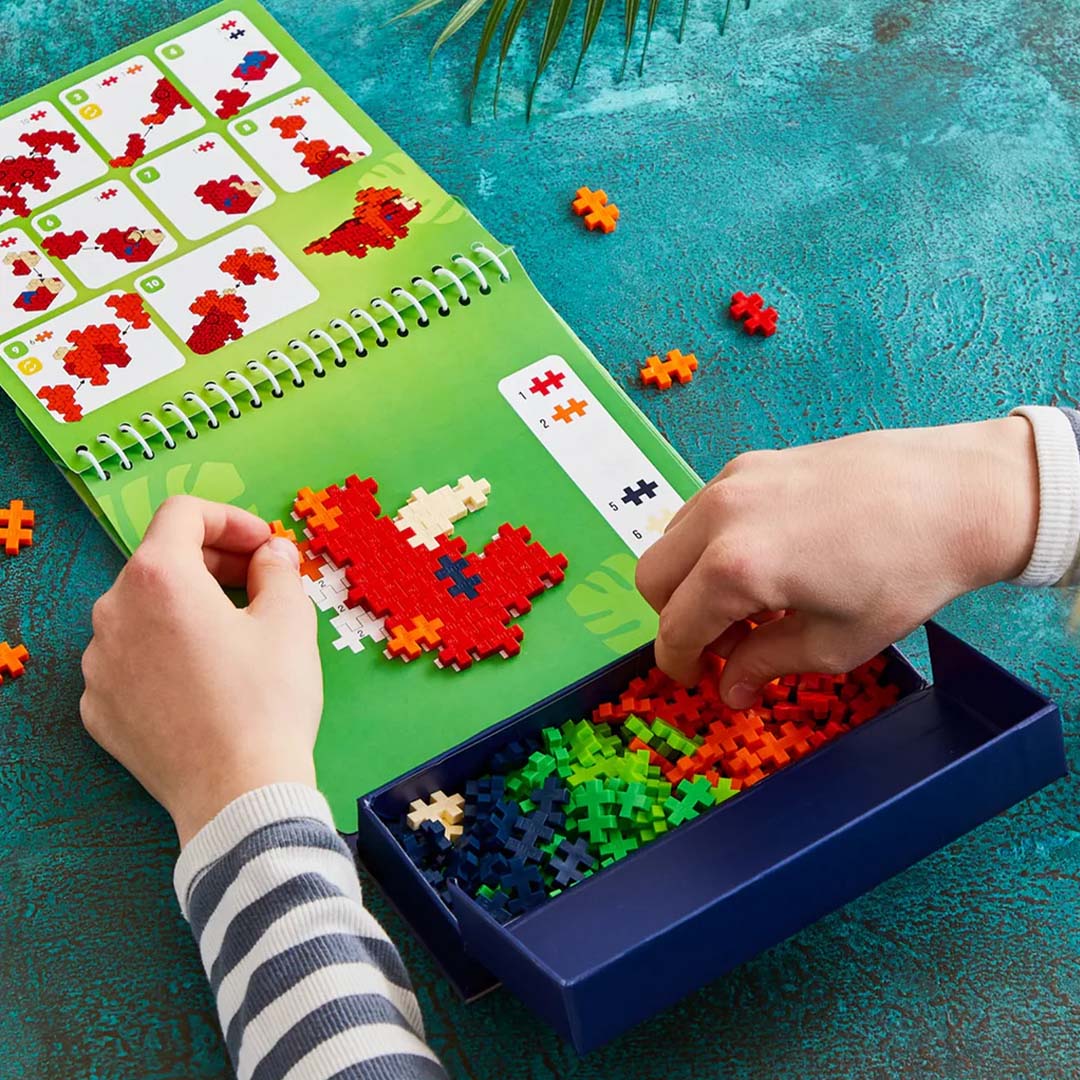 plus-plus bouwstenen activity pad - dinosaurs | PLUS004347 | 2