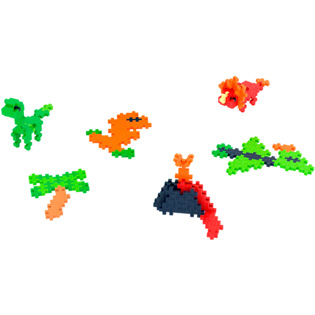 plus-plus bouwstenen activity pad - dinosaurs | PLUS004347 | 4