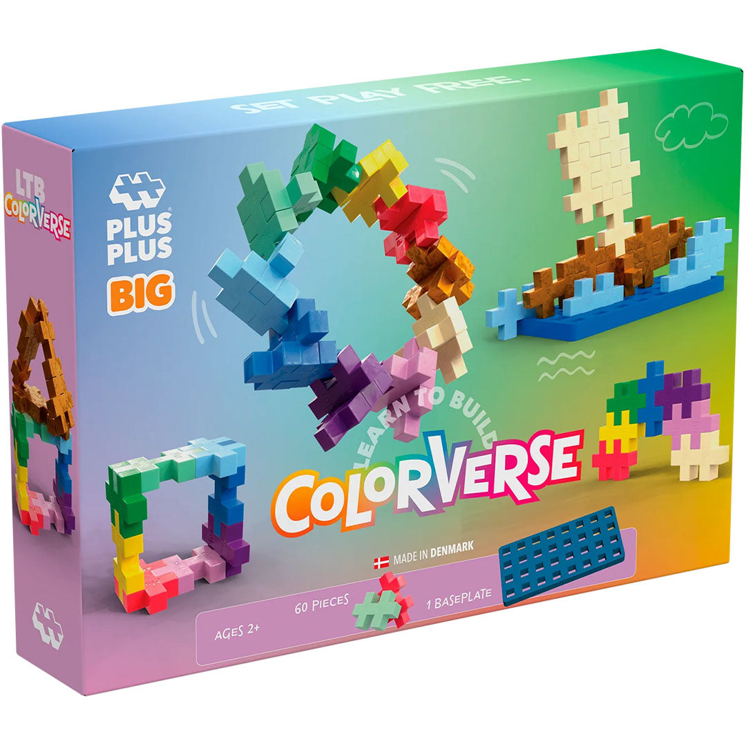plus-plus bouwstenen big - learn to build - colorverse | PLUS003998 | 