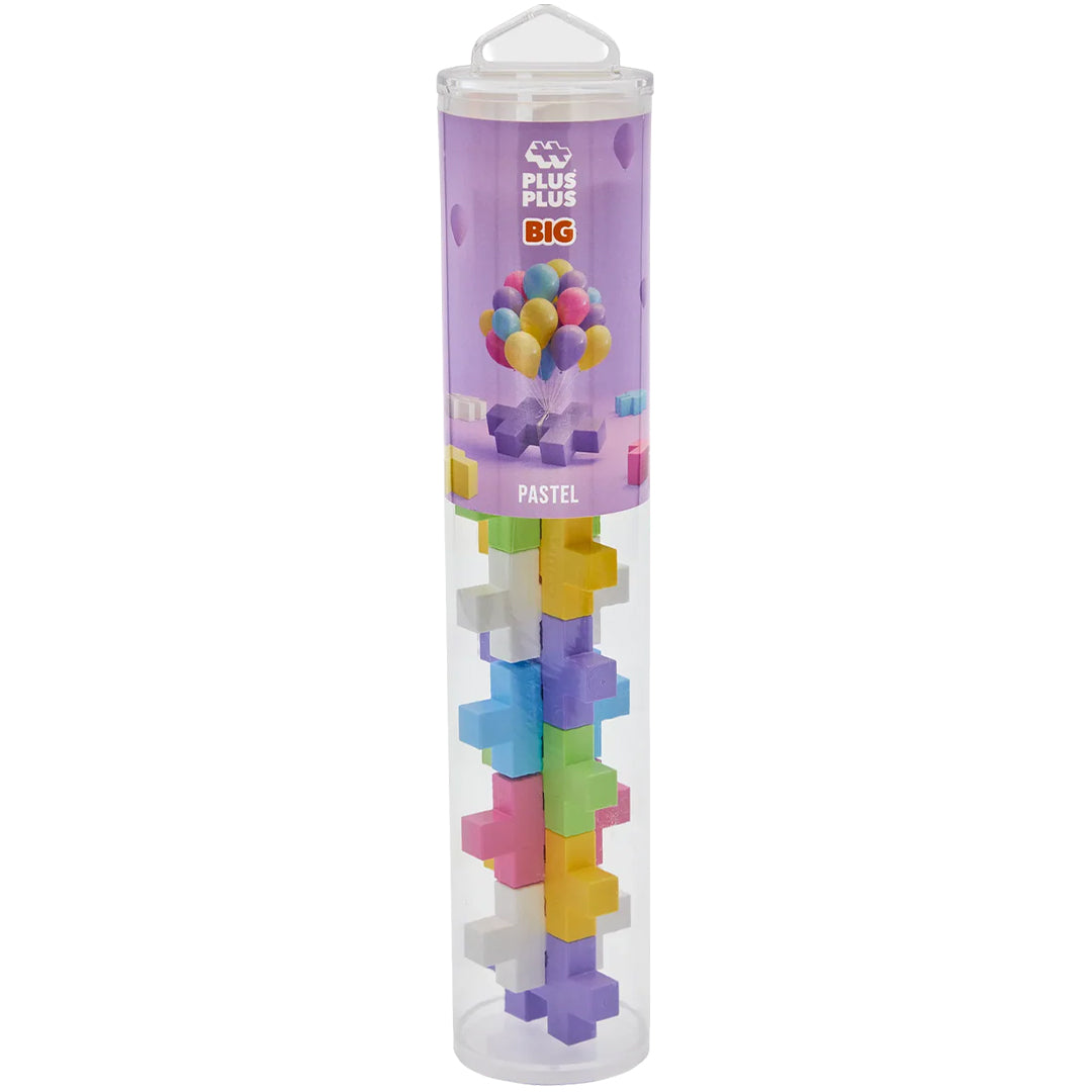 plus-plus bouwstenen big - pastel - 15st | PLUS267256 |  