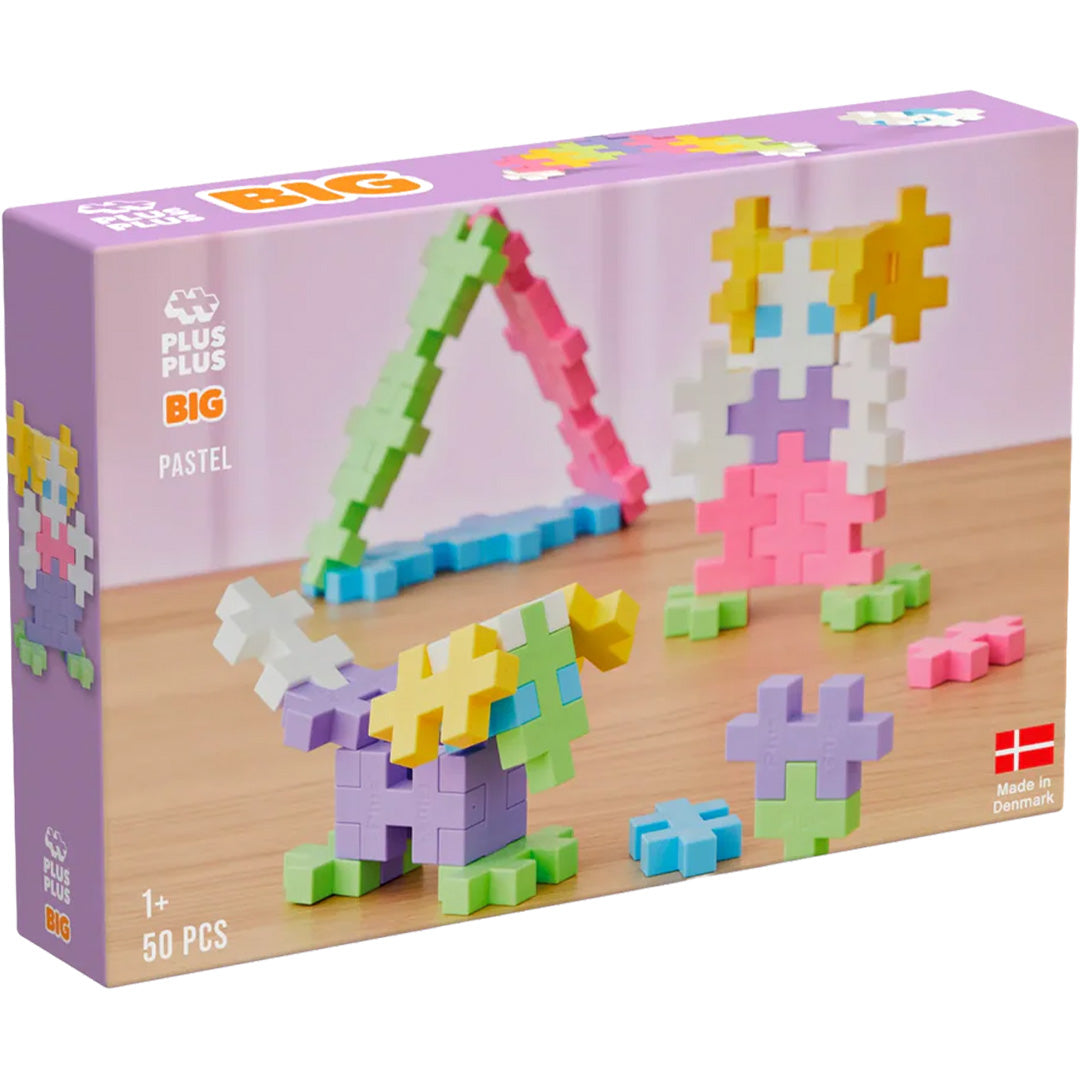 plus-plus bouwstenen big - pastel mix - 50st | PLUS267110 | 