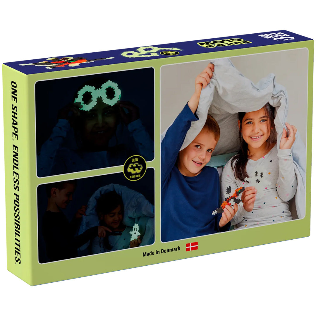plus-plus bouwstenen build and glow - glow in the dark - 360st | PLUS267216 | 2