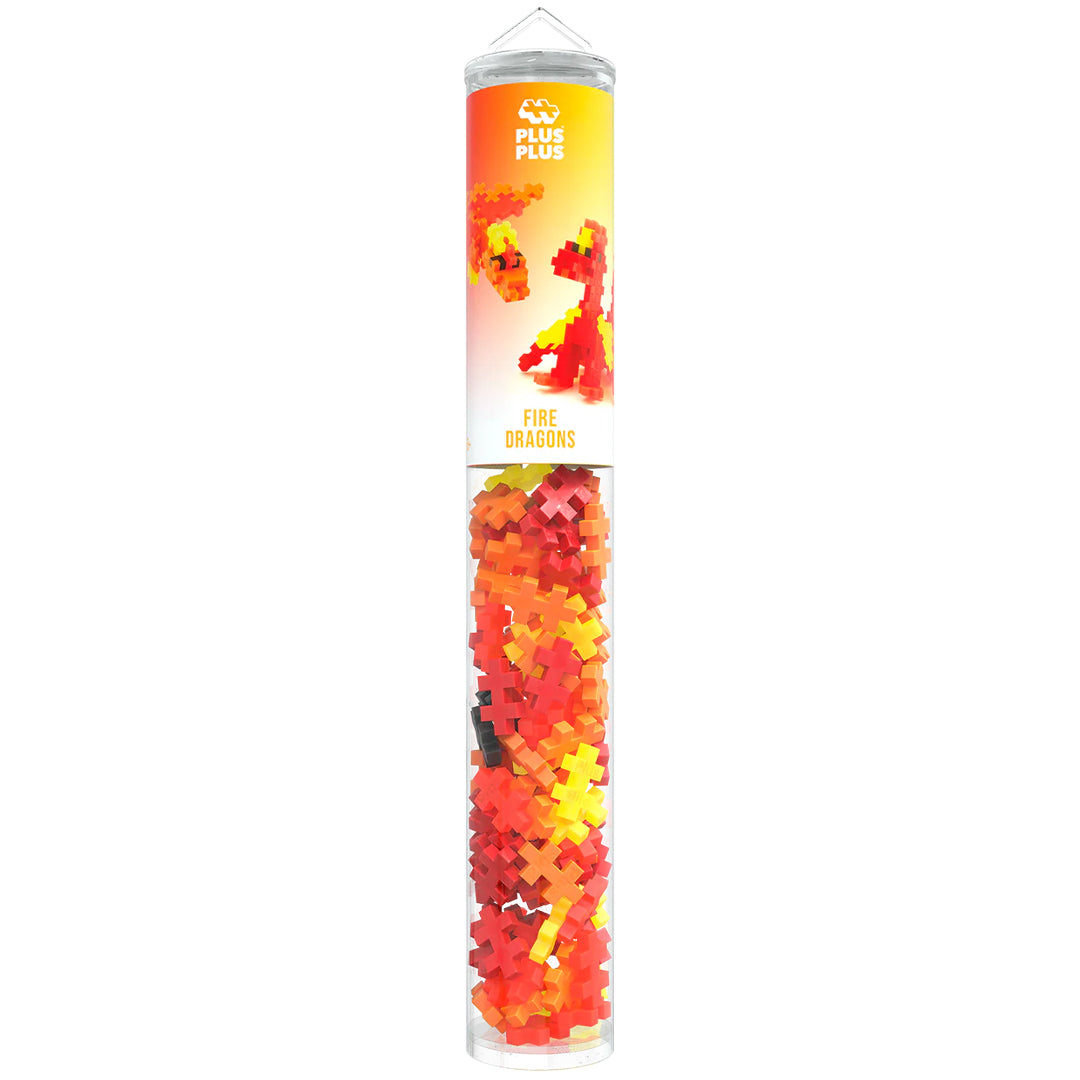 plus-plus bouwstenen fire dragons - 100st | PLUS004375 |  