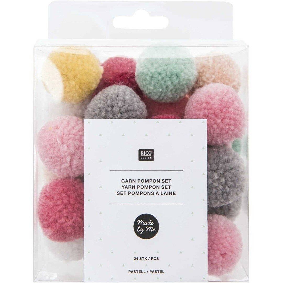 pompons pastel mix - 24st | 08758.00.42 | 0