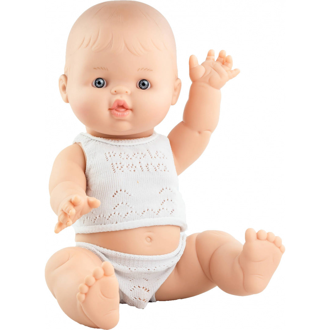 paola reina poupée gordi garçon avec sous-vêtements - albert - 34 cm