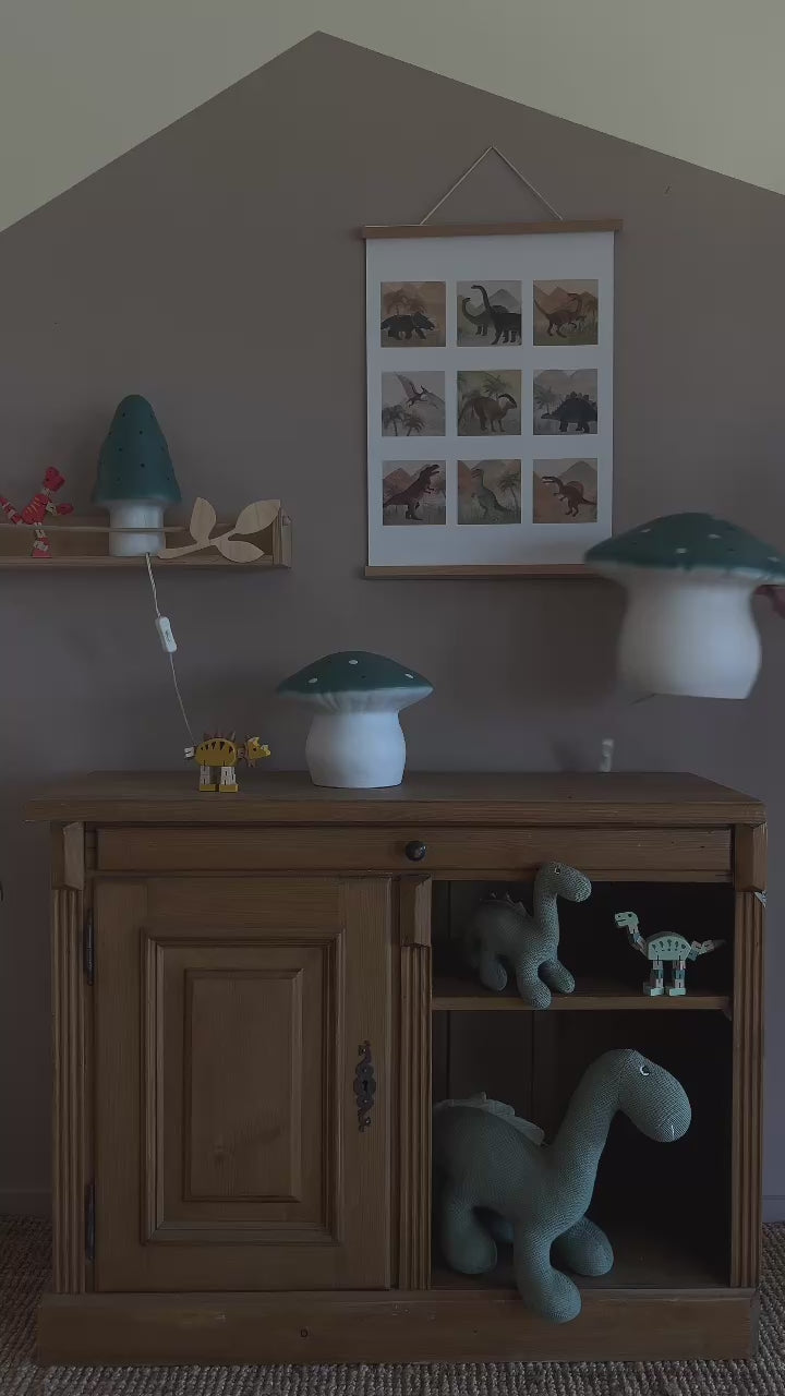 egmont toys heico lamp vliegenzwam natuurlijk blauwgroen - 31 cm | ET360637NT | 4