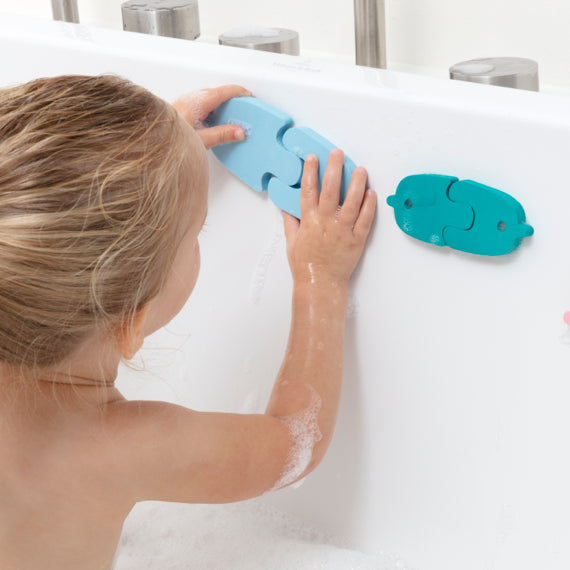 quut puzzle de bain baleine - 11 pcs