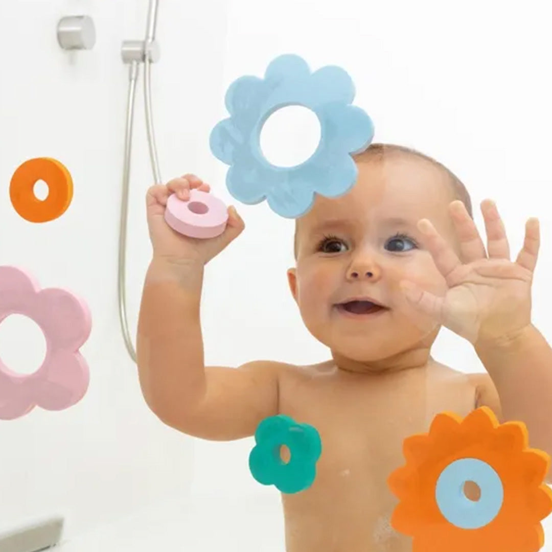 quut puzzle de bain fleurs - 10 pcs
