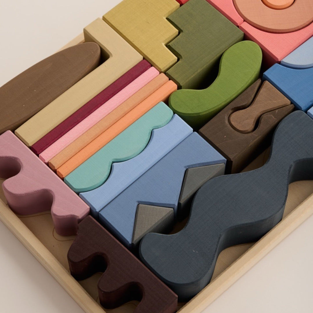 raduga grëz blocs de construction collage - 34 pcs