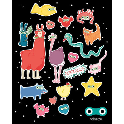 rainette reflecterende stickers - superhelden  | STI-SUP | 1
